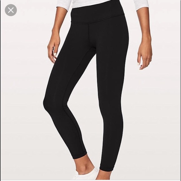 lululemon athletica Pants - Lululemon black leggings 7/8 in size 6